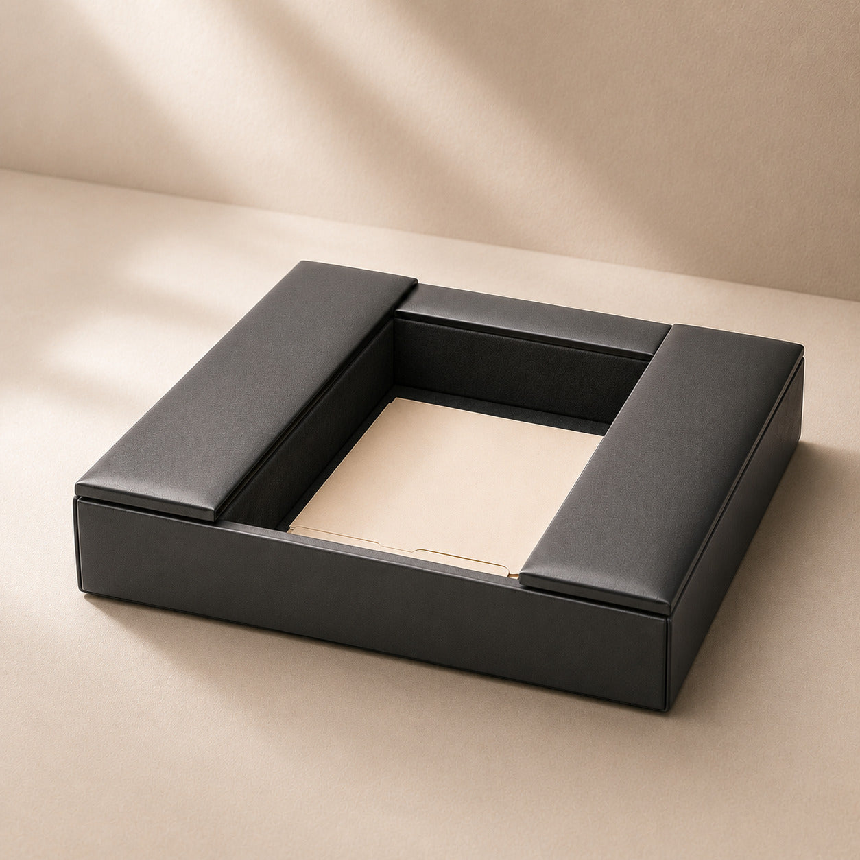 Accommodates legal or letter-size paper